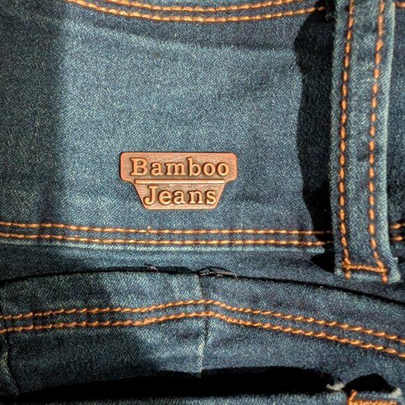 Bamboo Dark Wash High Rise Skinny Jeans Womens Size 12 Stretch Denim pants - Picture 9 of 9
